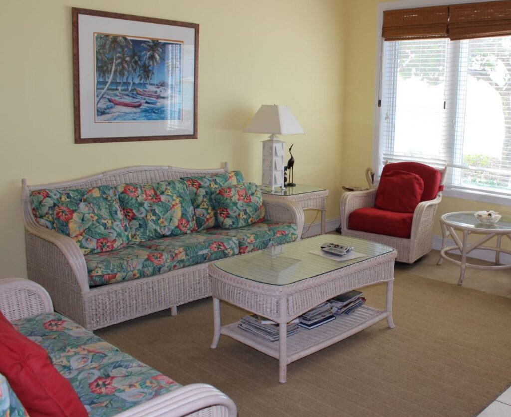 El interior de una villa, Cape Santa Maria Beach Resort, Long Island, Bahamas. Autor y Copyright Marco Ramerini.